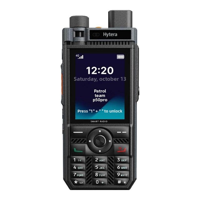 Original Hytera P50 Pro 4G LTE PoC Radio Global Range Walkie Talkie IP66 Waterproof GPS Tracking For Fleet Security