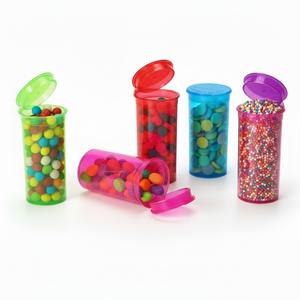 Mixed Pill Colors Tamaño 30Dr 60 DR Vacío 13dr 19Dr Plastic Pop Top Vials Pill Capsule Bottle Frasco de almacenamiento de hierbas - Product Image 1