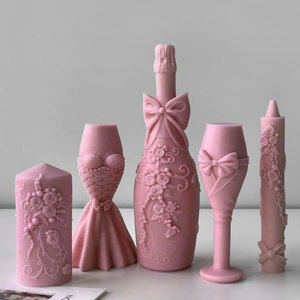 Molde <span class=keywords><strong>de</strong></span> Silicona Ecológico para Bodas, con Logotipo Personalizable, para Decoraciones en Forma <span class=keywords><strong>de</strong></span> Copa <span class=keywords><strong>de</strong></span> Champán, Fabricación <span class=keywords><strong>de</strong></span> Velas - Product Image 4