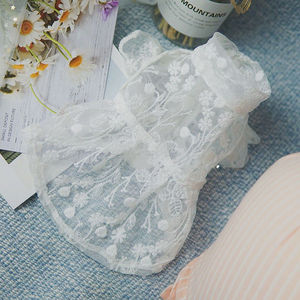 Vêtements pour animaux de compagnie: robe de protection solaire respirante en dentelle pour chats et chiens, bouledogues français, Teddy, Yorkshire, Shih <span class=keywords><strong>Tzu</strong></span>, Corgi, Maltais, - Product Image 2