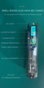 LED 조명이있는 소형 휴대용 자동 퀵 필 플라스틱 사일런트 볼 공기 펌프