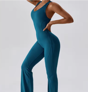 <span class=keywords><strong>Femme</strong></span> Activewear Rompers Backless Women's Fitness Sports Workout Gym Yoga Jumpsuits Playsuits & Bodysuits Women Wholesale - Product Image 2