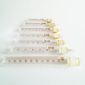 Tubos de Ensayo de Vidrio Graduados Kohiromi de 5, 10, 15, 20, 25, 50 y 100 ml con Tapones, Fondo Redondo y Junta de Vidrio Pulido - Product Image 3