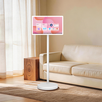 INNCHIP Monitor Smart TV Android 15 LED FHD de 24 Pulgadas, Pantalla Táctil Giratoria, WiFi de Doble Banda, 6+128GB, Doble Núcleo, con Base