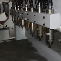 Tianjiao 8 broches CNC Machine 4 axes routeur de sculpture sur bois avec machine rotative multi-têtes