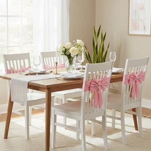Fundas Elásticas para Sillas <span class=keywords><strong>de</strong></span> Spandex para Bodas, Lazos Decorativos Universales para Sillas - Product Image 6