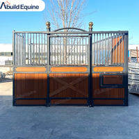 Kits de boxes pour chevaux en acier galvanisé/aluminium, équipement de box pour chevaux avec porte coulissante, taille 3x2,2m