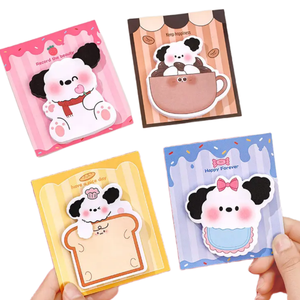 Novedades Papeleria Cute <span class=keywords><strong>Dog</strong></span> <span class=keywords><strong>Sticky</strong></span> <span class=keywords><strong>Notes</strong></span> Kawaii <span class=keywords><strong>Sticky</strong></span> <span class=keywords><strong>Notes</strong></span> Estudiante Papelería Mensajes en forma de nota adhesiva - Product Image 1