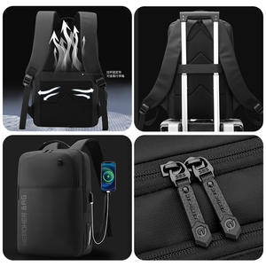 Sac à dos Wepower pour homme, grande capacité, sac pour ordinateur portable, voyage d'affaires, bleu foncé, poignée souple, 2024 - Product Image 2