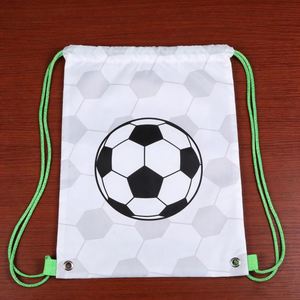 Promotional Cinch Large Polyester Foldable Waterproof Portable <b>Drawstring</b> <b>Backpack</b> for Sports Gym Swimming Beach - Product Image 3
