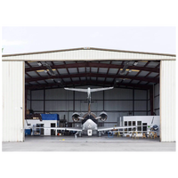 Hangar para Aviones de Gran Tamaño, Estructura de Acero Prefabricada de Tipo Pesado con Servicios de Soldadura y Corte