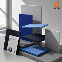 Panneaux acoustiques en PET 100% recyclé, panneaux acoustiques muraux en fibre de polyester écologiques, solution acoustique pour plafond