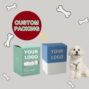 Sac à déchets en plastique PE 100% biodégradable personnalisé sans noyau, sac à excréments pour chien, sac à déchets pour animaux de compagnie avec parfum - Product Image 6