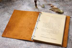 Porte-documents en cuir souple <span class=keywords><strong>classique</strong></span> noir format A4 avec logo personnalisé pour le bureau, organiseur de portefeuille, classeur à 4 anneaux pour hommes - Product Image 6