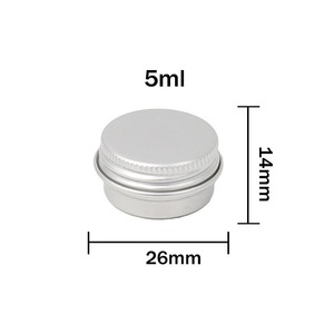 March EXPO 5ml 5g 10ml 15ml 30ml 50ml 60ml 100ml rỗng nhỏ kim loại tin có thể hộp Lip Balm nhôm tin <span class=keywords><strong>container</strong></span> cho mỹ phẩm - Product Image 2