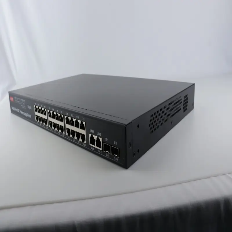 Miglior prezzo della cina produttore Ethernet 2 Porte 1000m ingestibile rete Poe Switch 24 porta