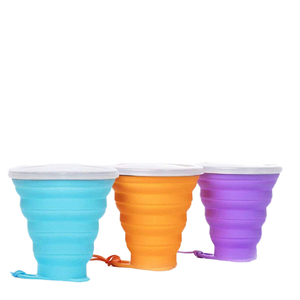 Hilim SCG HOT SALES200ml Eco-Friendly Silicone <b>Collapsible</b> Travel <b>Cup</b> Lids Modern Design Folding Camping Outdoor Travel Picnics - Product Image 4