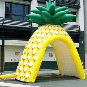 Arche gonflable ananas de 4 m, tunnel <span class=keywords><strong>d</strong></span>écoratif à thème fruits tropicaux pour événements estivaux, entrées de marché, festivals, boutiques - Product Image 1