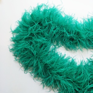Usine Vente Directe Pas Cher Coloré bouclés 6 plis Moelleux Autruche garniture <span class=keywords><strong>Boa</strong></span> De Plumes pour la décoration de costume - Product Image 2