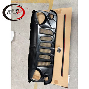 Grille <span class=keywords><strong>centrale</strong></span> de calandre avant de pièces automobiles de haute qualité CZJF pour <span class=keywords><strong>Jeep</strong></span> <span class=keywords><strong>Wrangler</strong></span> 2007-2018 Grille de pare-chocs avant - Product Image 3