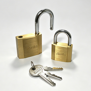 Cadenas carré en laiton robuste avec clés, corps en laiton massif, serrure de sécurité pour porte, portail, armoire - Product Image 6