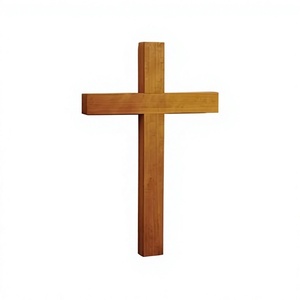 Escultura de Cruz de Madera Rústica AZ ENTERPRISES, Decoración de Pared para Sala de Estar, Bautizo, Arte Religioso, Lavable - Product Image 3