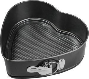 Sartén con forma de corazón, Mini molde antiadherente para pasteles de acero al carbono, molde para hornear de hojalata queso, pan, bandeja de gelatina - Product Image 1