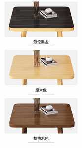 ชุดโต๊ะอาหาร6ชิ้นแบบนอร์ดิกทันสมัยเฟอร์นิเจอร์ไม้ขนาดเล็กพร้อมเก้าอี้หินอ่อน4ตัวสำหรับใช้ในอพาร์ทเม้นท์ - Product Image 5