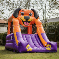 Château Gonflable Extérieur Pirate avec Toboggan Combiné pour Enfants et Adultes