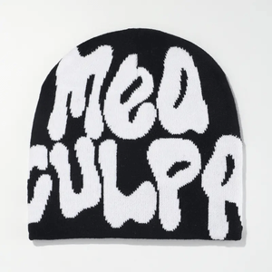 Wholesale Big Logo <strong>Man</strong> <strong>Winter</strong> Knitted Beanie Fitted <strong>Hats</strong> Custom Warm Beanie <strong>Hats</strong> - Product Image 5