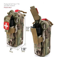 Kit de survie en cas de traumatisme, trousse de premiers soins d'urgence, mini pochette IFAK, sac tactique