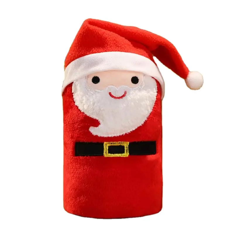 Creative Cartoon Santa Claus Snowman Deer Christmas Gift Warm Flannel Throws Towel Blanket