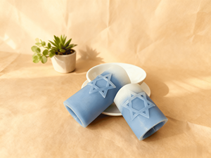 Diffuseur électronique de bougie hexagonal bleu graduel - Décoration de meubles, <span class=keywords><strong>sans</strong></span> <span class=keywords><strong>flamme</strong></span>, sûr - Product Image 6
