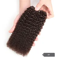 Cheveux Afro Bouclés Crépus 1 Pièce Cheveux Humains Brésiliens Tissage Double Trame Faite à la Machine Cheveux Remy 100g Rouge Livraison Gratuite