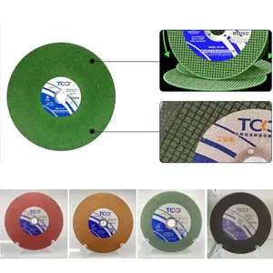 Roda de corte de carbeto de silicone para ferramentas abrasivas, disco de corte de 115 mm e 4,5 polegadas, atacado, disco de corte de 125 mm, roda de 14 polegadas