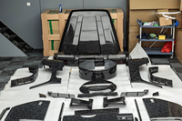 Kit carrosserie complet en carbone forgé à sec style MSY pour Mercedes Classe G W464 W465 2018-2026 (capot, pare-chocs, ailes)