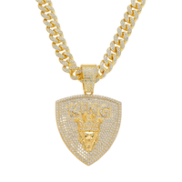 Nouveau Pendentif Flèche Personnalisé en Alliage Plaqué Or 14K avec Strass en Cristal, Style Décontracté/Sportif, Cadeau Unisexe 2026