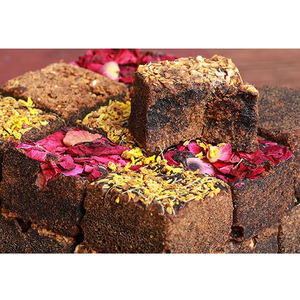 Açúcar Marrom Natural Misturado Flores Secas Chá Handmade Ginger Cubes Flavors Rose Flores Chá Herbal Saudável Cubos de açúcar preto - Product Image 3