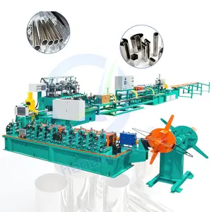 OCEAN Ss ERW Tube Mill Polish Production Line Stainless Steel Square Pipe Roll Make Machine Manufacturer