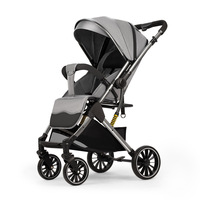 Poussette Bébé Haut de Gamme Personnalisée en Usine, Poignée Réversible, Pliable, Inclinable, Absorption des Chocs, Poussette de Voyage Assise-Allongée