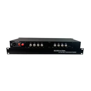 Konverter Video 8 Saluran Transceiver Optik Hdsdi 3G Sdi Ke Extender Serat Optik Sdi Multipleks Serat