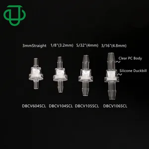JU PC/Silicone Màng Giống Thú Mỏ Vịt Không Trở Lại Van Nhựa Không Khí Lưu Lượng Nước Điều Khiển Một Cách Kiểm Tra Van - Product Image 3