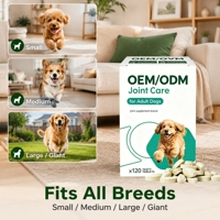 Compléments alimentaires personnalisés pour la santé des articulations des animaux de compagnie - Comprimés à croquer OEM/ODM pour le soutien des hanches et des articulations des chiens seniors