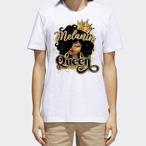 สติ๊กเกอร์รีดร้อนลายผมแอฟโฟรสำหรับผู้หญิงผิวสีดำ ลายพิมพ์ Afro Girl Transfer <span class=keywords><strong>Mad</strong></span> Hustle Heat Transfer Melanin Queen - Product Image 5