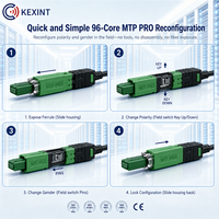 Câble Trunk Fibre Optique KEXINT MTP PRO 96 Cœurs Monomode APC Haute Densité Non-armé pour Centre de Données 400G