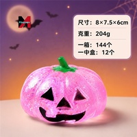 Nouveau Jouet à Pétrir Amusant Tête de Citrouille d'Halloween, en Résine Époxy TPR, Cadeau Thème Citrouille, à Libération de Maltose