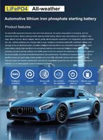 Baterai Starter Otomotif OEM B24-RL 12V 60Ah LiFePO4 768Wh 800CCA Baterai Mobil Start-Stop dengan Smart BMS Langsung dari Pabrik