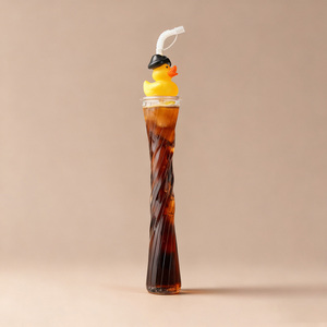 <span class=keywords><strong>Bicchiere</strong></span> da 500ml (16oz) in Plastica Ecologica a Forma di Testa di Animale Cartone Animato con Coperchio e Cannuccia per Feste - Product Image 1