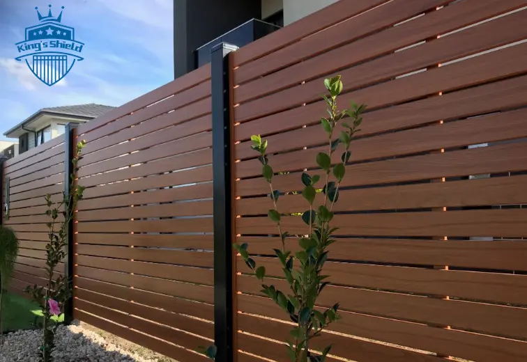 Cheap Black Grey Aluminum Slat Fence Panel House Metal Privacy Garden Fence Ideas No Dig Designs Waterproof Features Protective