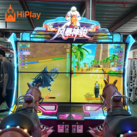 Simulateur de course de chevaux de luxe pour 2 joueurs, machine d'arcade à mouvement dynamique, jeu de galop à monnayeur pour parc d'attractions commercial